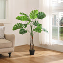Breeins Artificial Monstera Deliciosa Tree In Pot For Decoration