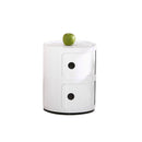 Lifeideas 2-Tier Compact Cylindrical Drawer Storage Unit