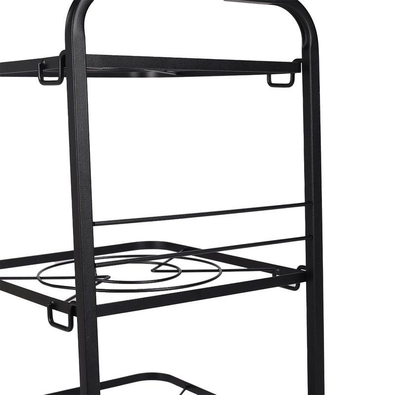 Livingandhome Kitchen Pot Pan Organizer Rack Adjustable Cookware Holder Stand