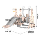 Kidkid 3-in-1 Toddler Slide and Swing Set Kids Climbing Playset