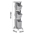 Lifeideas 4-Tier Laundry Storage  with Wheels