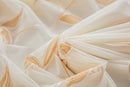 Kingleaf Embroidered Tulle Voile Pencil Pleat Taped Top Curtains
