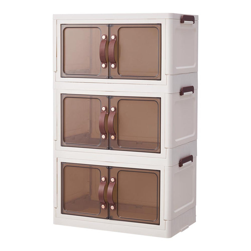 Lifeideas 3-Tier Double-door Desk Organizer Storage Box