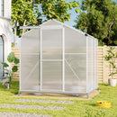 Breeins Aluminium Hobby Greenhouse with Base and Window Opening