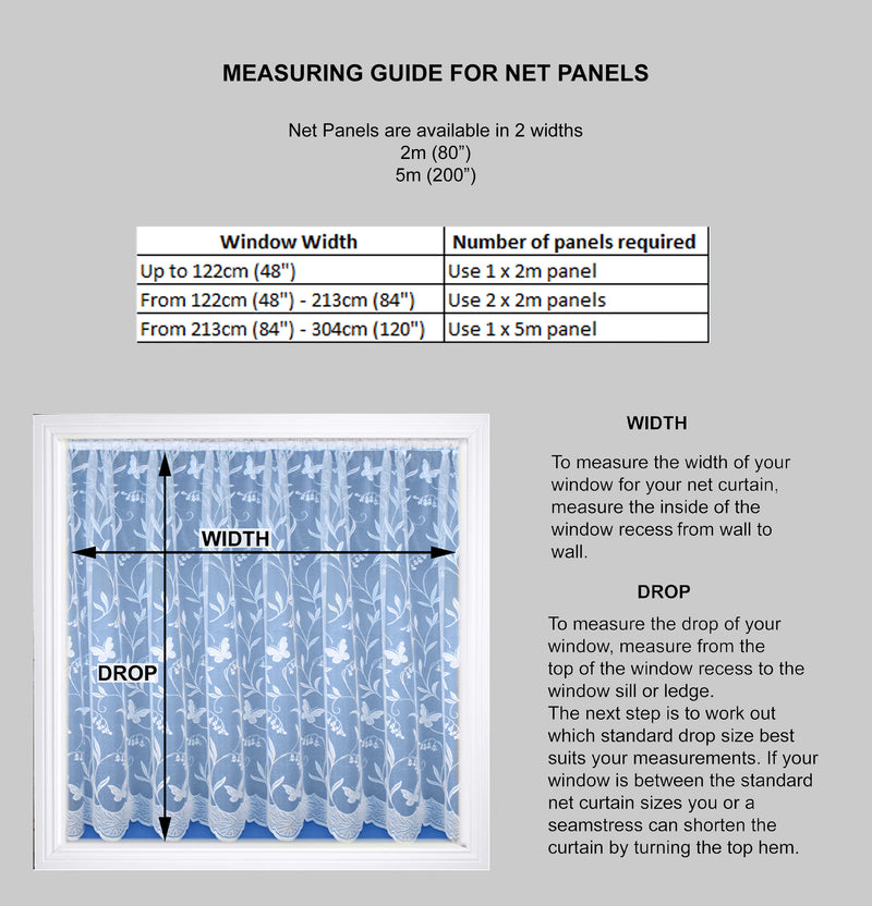 White Floral Design Net Lace Curtain Jardiniere with Elevated Base