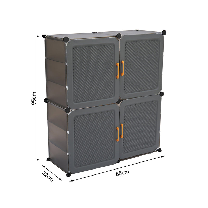 Livingandhome Foldable 6-Tier Shoe Storage Unit