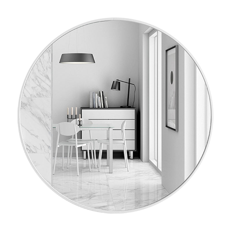 Cottonfy UK Round Bathroom Framed Mirror Wall Hanging