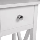 Livingandhome Wooden One Drawer Slim Side Table