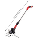 Breeins 2-in-1 Cordless Hedge Trimmer & Grass Shear With Telescopic Pole, 2 Batteries - 12V Handheld Garden Hedge Cutter