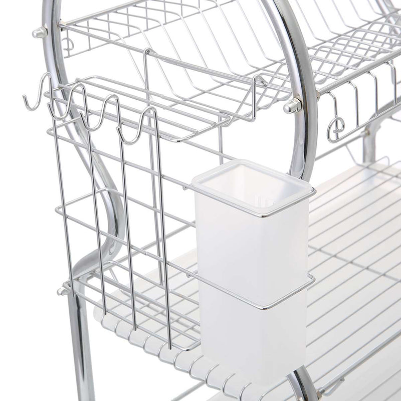 Livingandhome 3-Tier Dish Drainer Rack