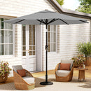 Livingandhome Outdoor Solar 24 LED Lights Patio With Crank For Patio Market With Base