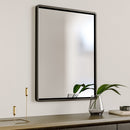 Livingandhome Rectangular Aluminum Alloy Frame Wall Mirror