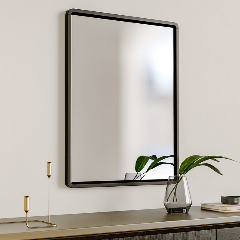 Livingandhome Rectangular Aluminum Alloy Frame Wall Mirror