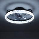 Cottonfy UK Luxury Ceiling Fan Light with Crystals