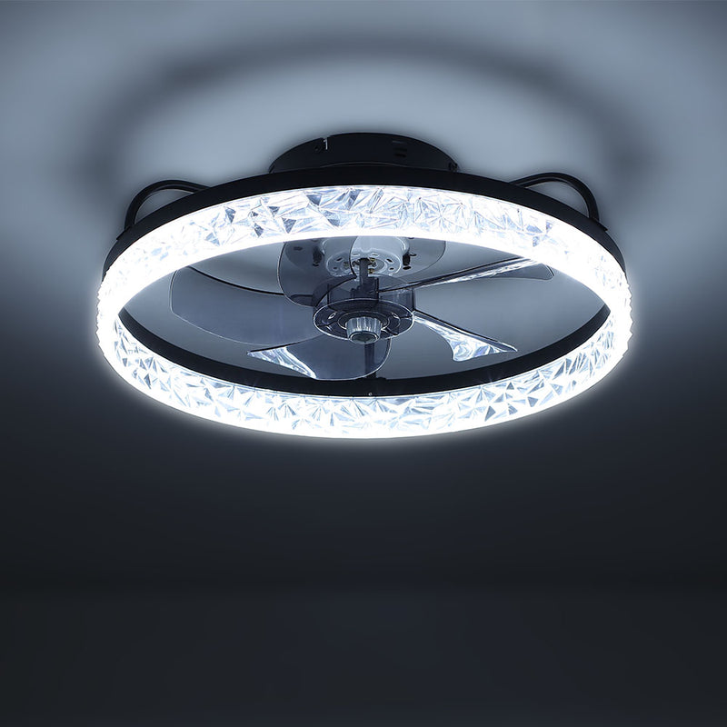 Cottonfy UK Luxury Ceiling Fan Light with Crystals