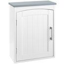 Kleankin Wall Mounted Bathroom Cabinet With Adjustable Shelf, Light Grey