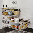 Lifeideas Stainless Steel Sliding Kitchen Drawer Baskets