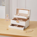 Sheonly Lockable Jewellery Storage Box with Drawer