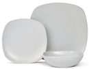 Lewis's 12 Piece Nova Dinner Set - Light Grey