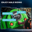 HOMCOM 24V Kids Red Electric Motorbike With Twist Grip Throttle, Music, Horn