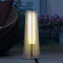 Outsunny Garden Solar Powered Lights Woven Wicker Lantern Auto On/Off, Beige