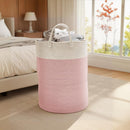 Lifeideas Round Pink Toy and Clothes Storage Basket