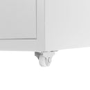 Livingandhome Vertical File Cabinet With Wheels,