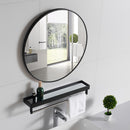 Cottonfy UK Round Bathroom Framed Mirror Wall Hanging