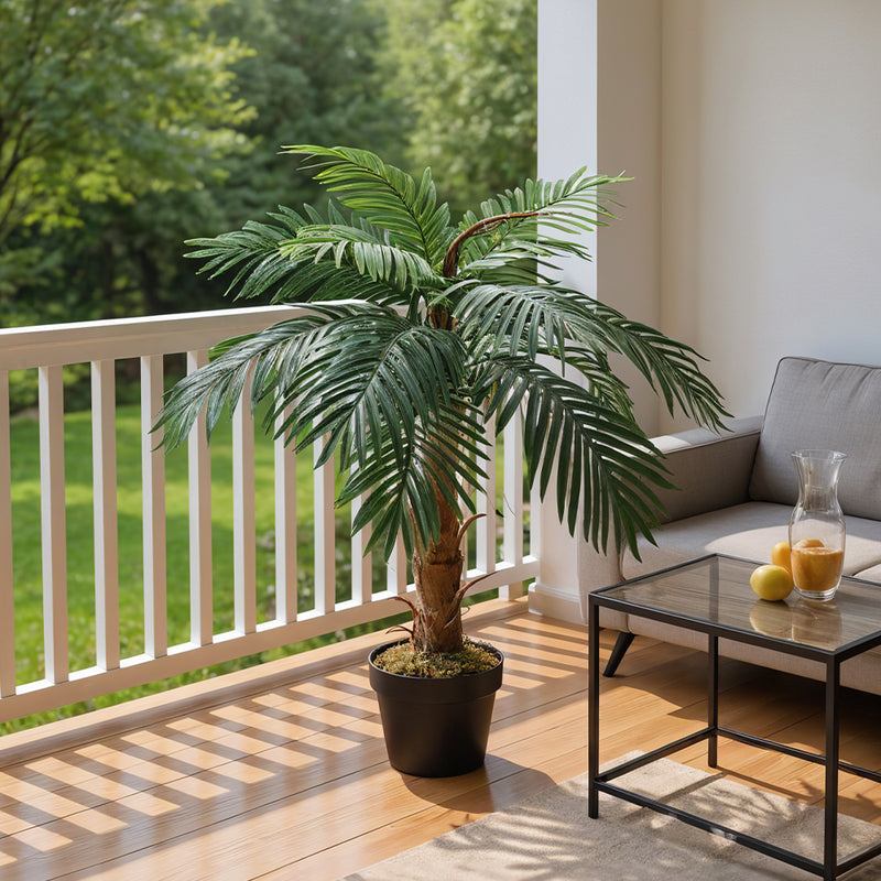 Garden Sanctuary Artificial Potted Plant Palm Tree for Home Decoration