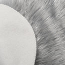 Lifeideas Heart Shaped Super Soft Shaggy Area Rug Grey