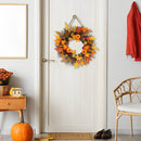 Autumn Pumpkin Pinecone Door Wreath