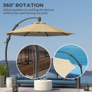 Outsunny 3(m) Garden Cantilever Parasol with Crank Aluminium Frame