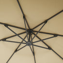 Outsunny 3(m) Garden Cantilever Parasol with Crank Aluminium Frame