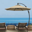 Outsunny 3(m) Garden Cantilever Parasol with Crank Aluminium Frame