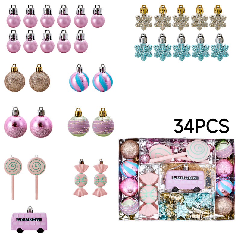 Lifeideas 34-Piece Christmas Ornaments for Tree Decoration