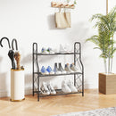 Outsunny 3-Tier Metal Plant Stand, Ladder Shelf Potted Plants Display