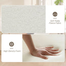 HOMCOM 360 Degree Swivel Accent Chair, Teddy Fleece Fabric Armchair for Bedroom