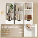 HOMCOM Bookcase With Drawers Adjustable Shelf 158 Cm White