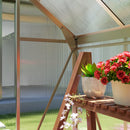 Outsunny Walk-In Polycarbonate Greenhouse Plant Grow Galvanied Aluminium