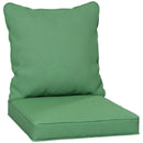 Outsunny Cushion Set with Seat & Back Pad, CUSHION ONLY, Green