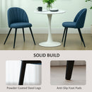 HOMCOM Set of 2 Dining Chairs with Shell Backrest and Padded Seat