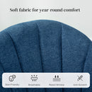 HOMCOM Set of 2 Dining Chairs with Shell Backrest and Padded Seat