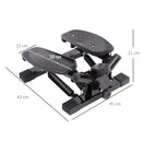 HOMCOM Mini Stepper Legs Arms Thigh Toner Toning Machine Workout Fitness