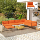 Outsunny Replacement Cushions for Outdoor Furniture Garden Seat Cushion Pad