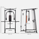 SPORTNOW Multi-Gym Smith Machine Power Cage for Home Gym Weight Lifting