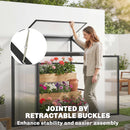 Outsunny Polycarbonate Greenhouse with Door, Aluminium Walk-in Greenhouse