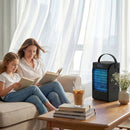HOMCOM 4-in-1 Mini Air Cooler With RGB 7 LED Light, Cooling Fan, Black