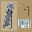 HOMCOM 150 X 40cm Full Length Mirror W/ Adjustable Lights Metal Frame Black