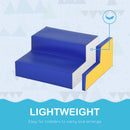 HOMCOM 2 Piece Soft Play Set For Toddler Climb And Crawl, Red