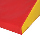 HOMCOM 2 Piece Soft Play Set For Toddler Climb And Crawl, Red